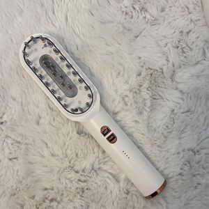 White LED Scalp Brush Hair Massager